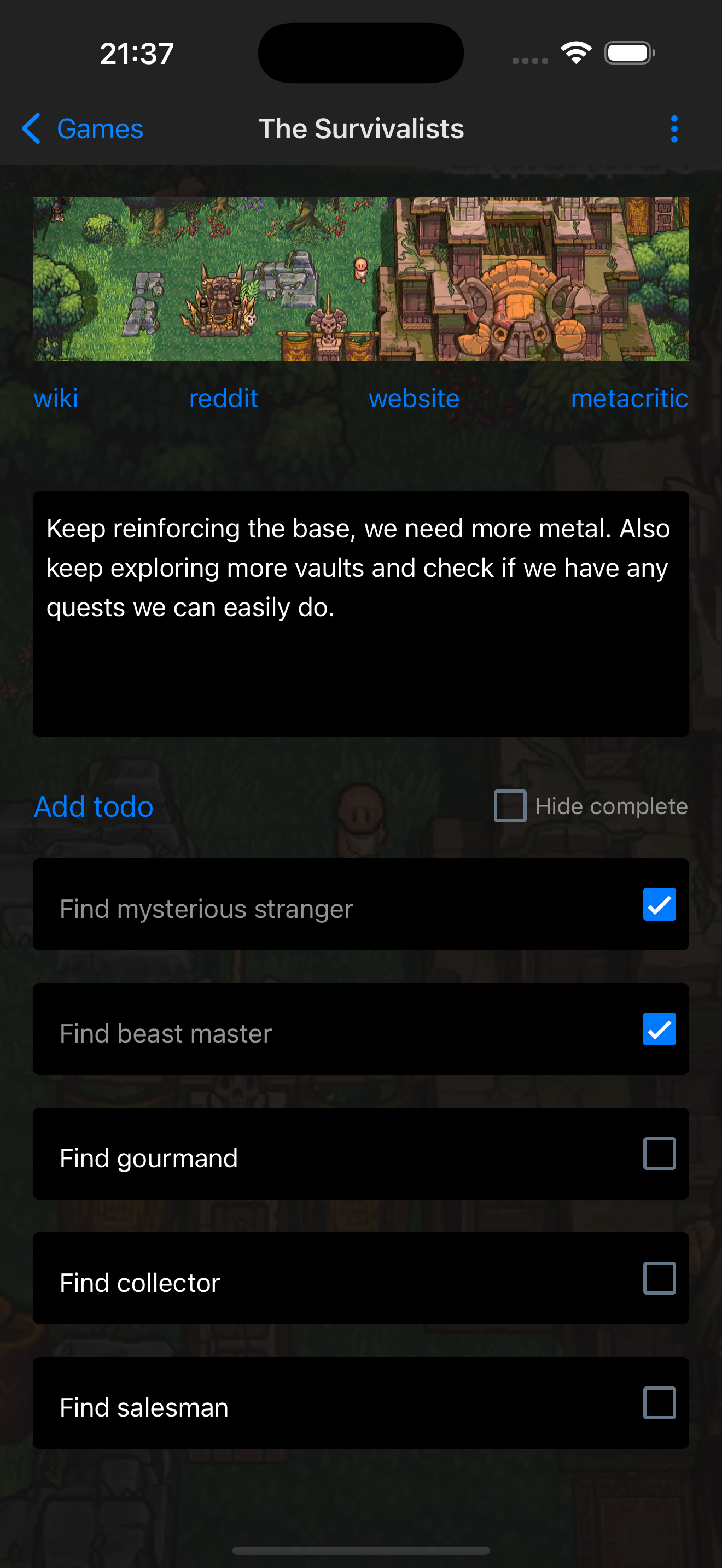 Searching Games Screenshot